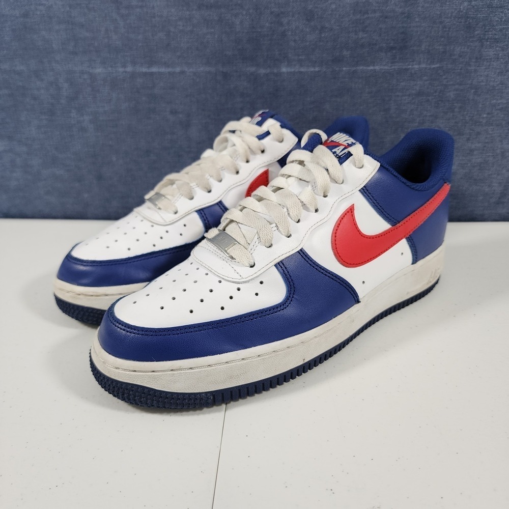 Nike Air Force 1 07' USA CZ9164-100 Red, White & Blue Mens Size 8 Sneakers Shoes - Picture 3 of 9